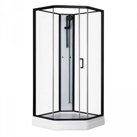 Aurora Home (Elsa) Dusjkabinett 90x90 Hvit/Sort Aurora Home (Elsa) Dusjkabinett 90x90 Hvit/Sort
